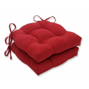 Blazing Needles Pillow Perfect Indoor/Outdoor Dining Chair Cushion (Set of 2) Red! Retails $86 