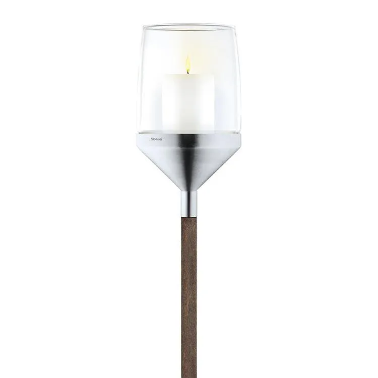 Blomus Outdoor Candle on Beechwood Pole ATMO