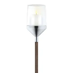 Blomus Outdoor Candle on Beechwood Pole ATMO