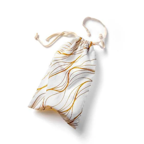 Blush Embrace White & Gold Toy Storage Bag