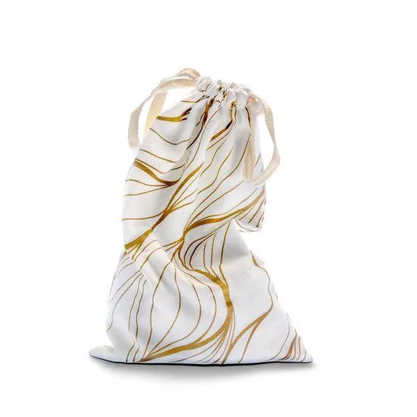 Blush Embrace White & Gold Toy Storage Bag