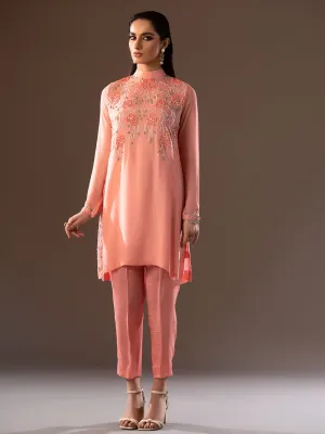 Blush | Mohtaram NUUR Luxury PRET Collection 2022 | Stitched Silk Suits