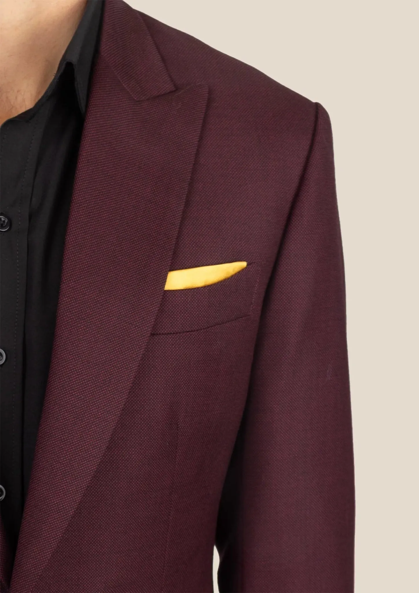 Bowery Deep Burgundy Birdseye Suit