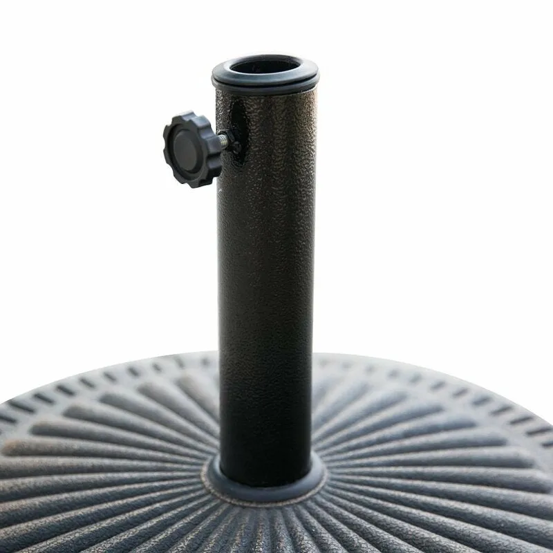 Brand new Konover Resin Free Standing Umbrella Base! Heavy-duty powder-coated steel stem with adjustable tension screw and ring reducers assist to secure most outdoor umbrella pole sizes! Retails $120 