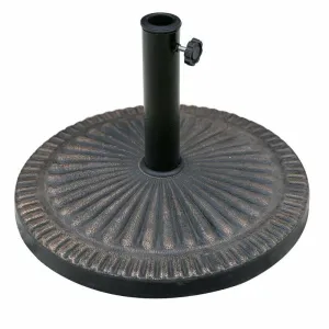 Brand new Konover Resin Free Standing Umbrella Base! Heavy-duty powder-coated steel stem with adjustable tension screw and ring reducers assist to secure most outdoor umbrella pole sizes! Retails $120 