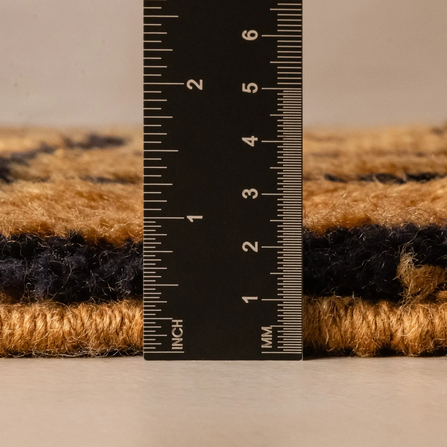 Bronze Grid - Luxury Shag Moroccan Rug