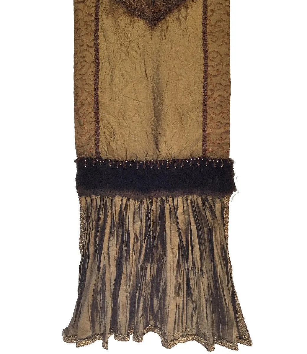 Bronze Silk Luxury Table Runner