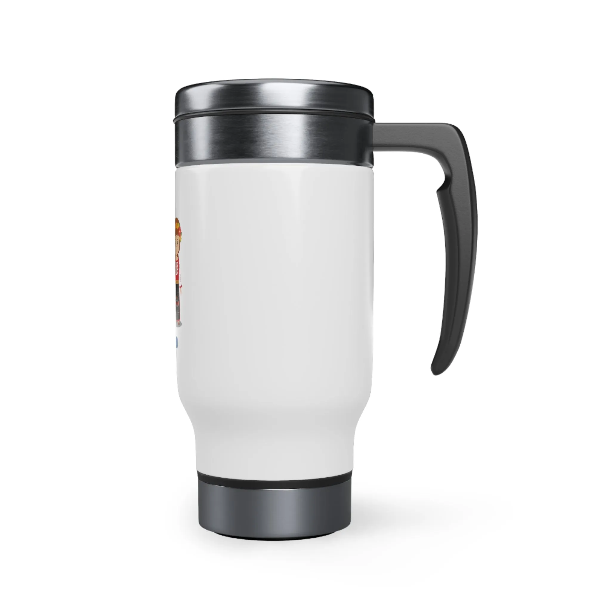 Bulgaria Stainless Steel Travel Mug with Handle, 14oz