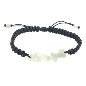 Burmese Jadeite Fire Sword Silk Bracelet
