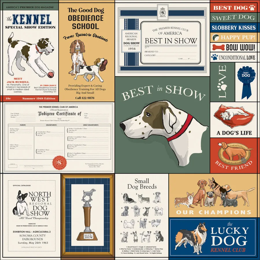 Carta Bella - Best In Show - 12x12 Single Sheet / Multi Journaling Cards
