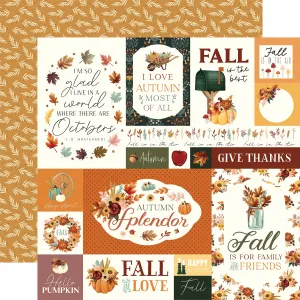 Carta Bella - Harvest - 12x12 Single Sheet / Multi Journaling Cards