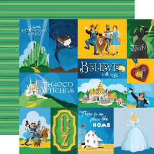 Carta Bella - Wizard of Oz - 12x12 Single Sheet / Multi Journaling Cards