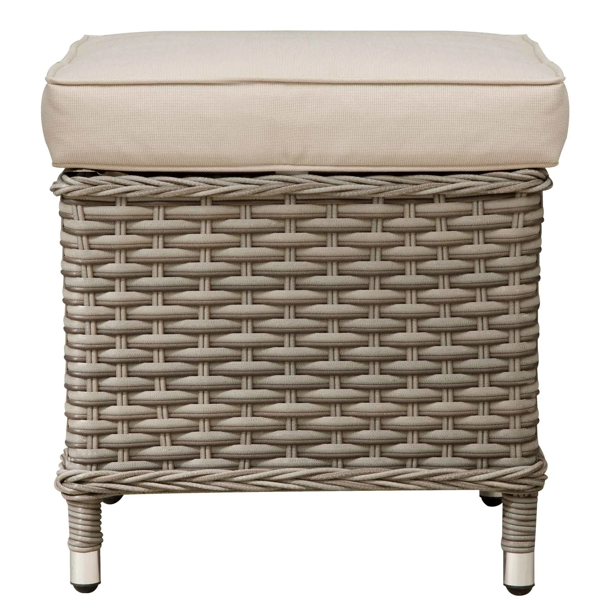 Chester Outdoor Rattan Wicker Corner Sofa & Adjustable Table Set, Brown - DG89