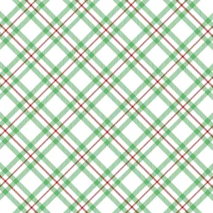 Christmas Plaid Adhesive Vinyl Sheet