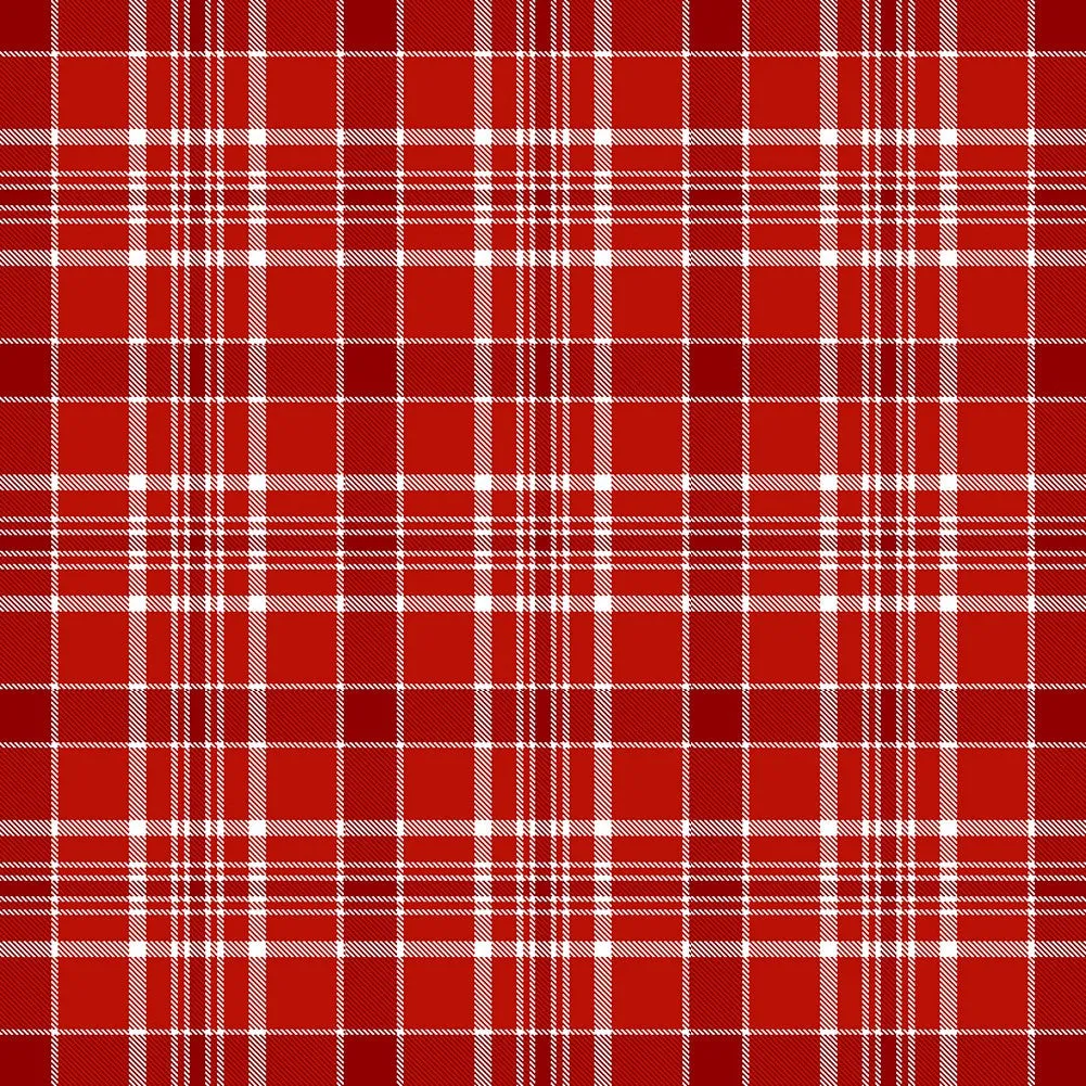 Christmas Plaid Adhesive Vinyl Sheet