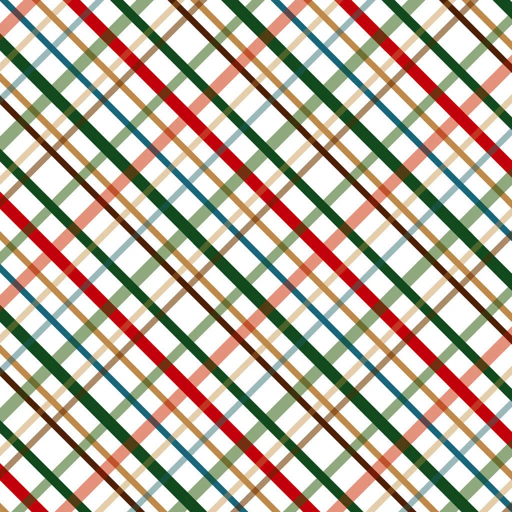Christmas Plaids Heat Transfer Vinyl Sheet
