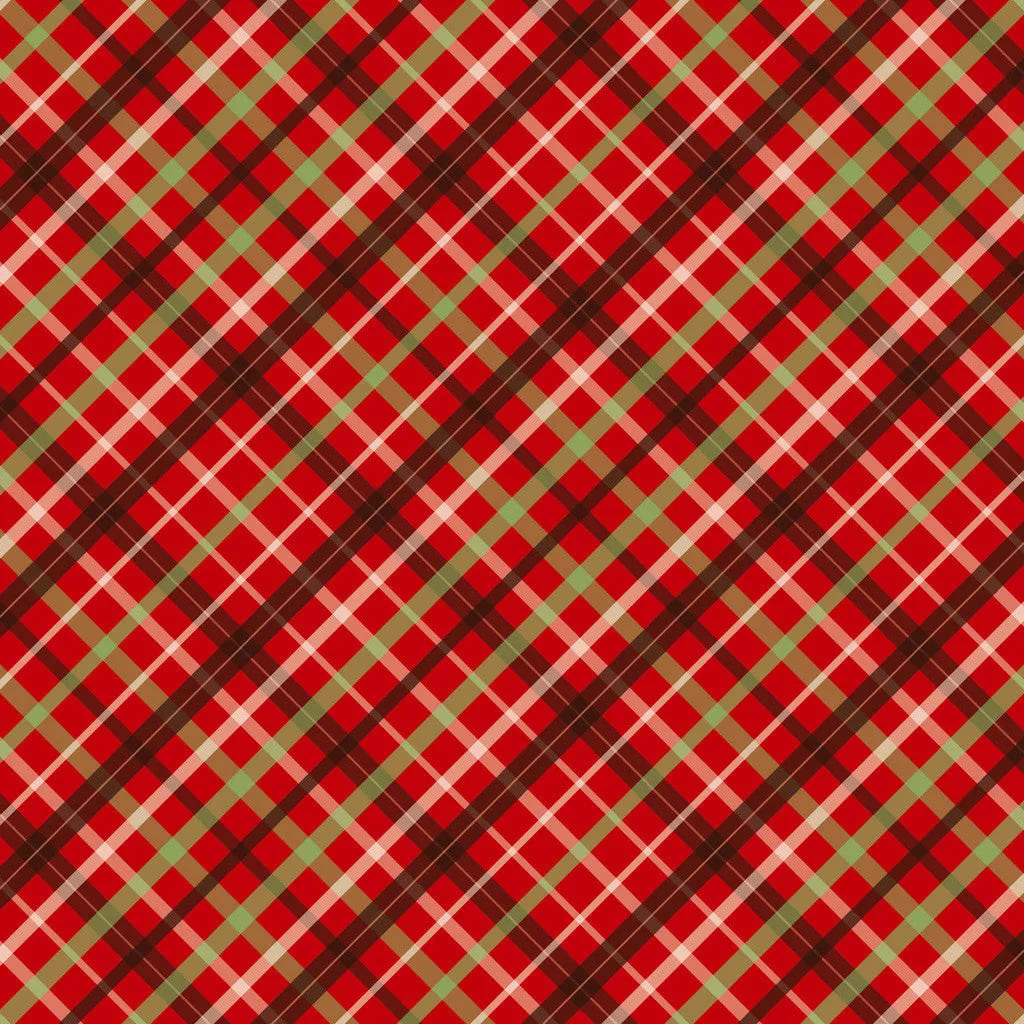 Christmas Plaids Heat Transfer Vinyl Sheet
