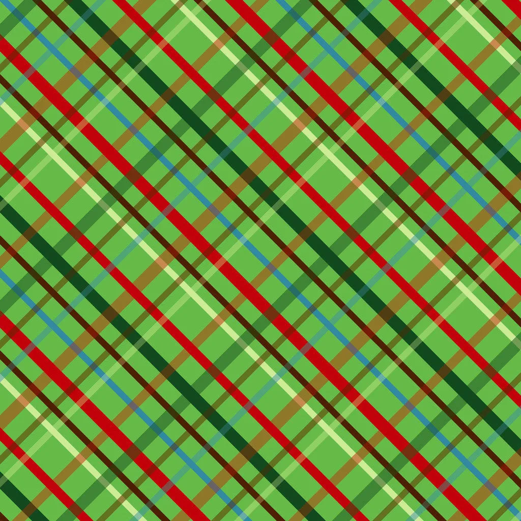Christmas Plaids Heat Transfer Vinyl Sheet