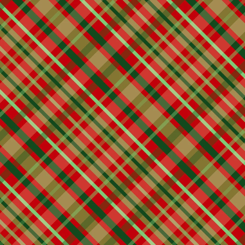 Christmas Plaids Heat Transfer Vinyl Sheet