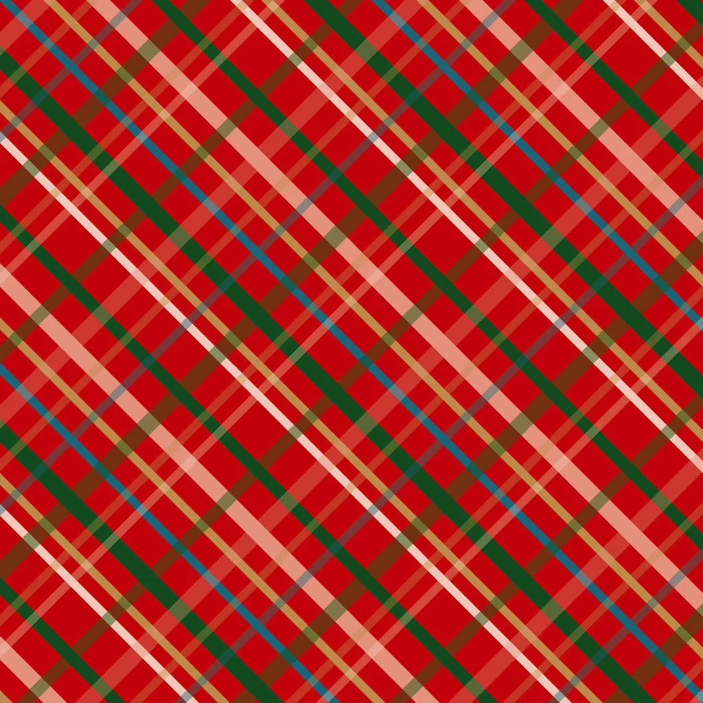 Christmas Plaids Heat Transfer Vinyl Sheet
