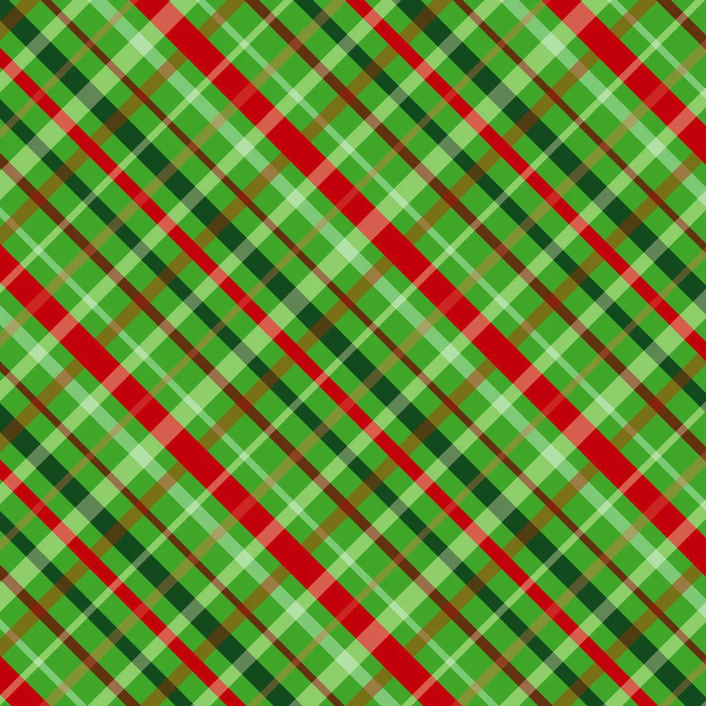 Christmas Plaids Heat Transfer Vinyl Sheet