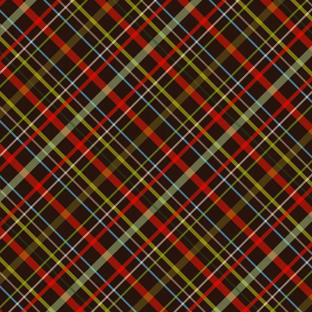 Christmas Plaids Heat Transfer Vinyl Sheet