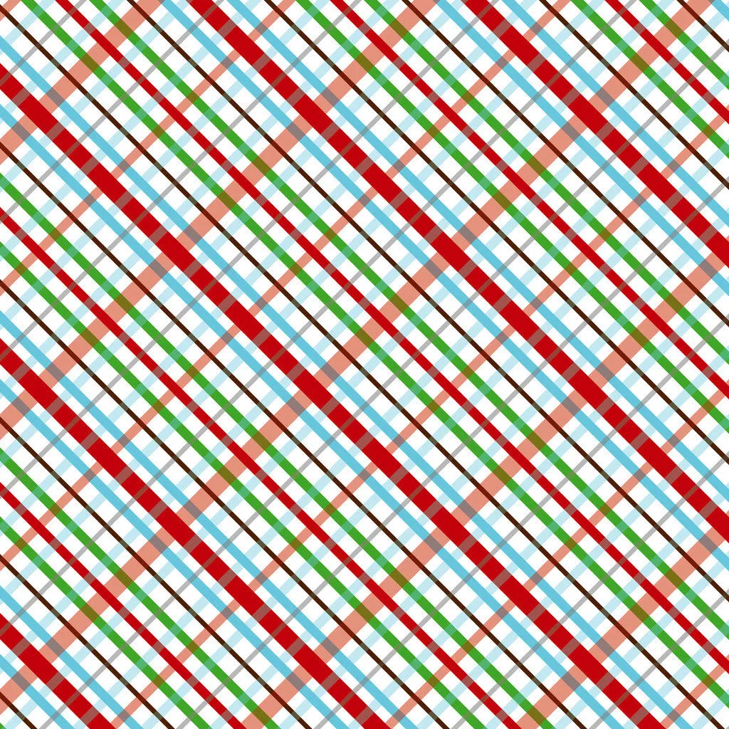 Christmas Plaids Heat Transfer Vinyl Sheet