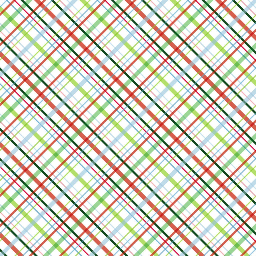 Christmas Plaids Heat Transfer Vinyl Sheet