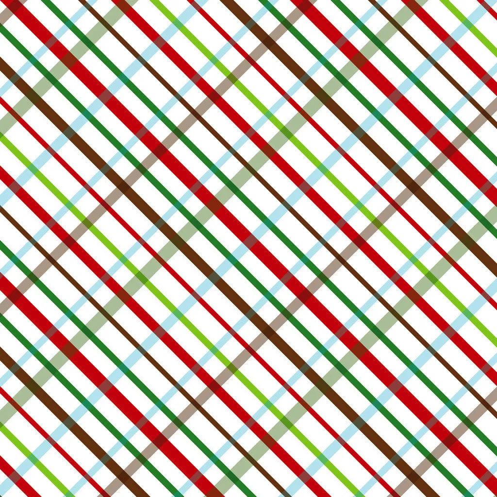 Christmas Plaids Heat Transfer Vinyl Sheet