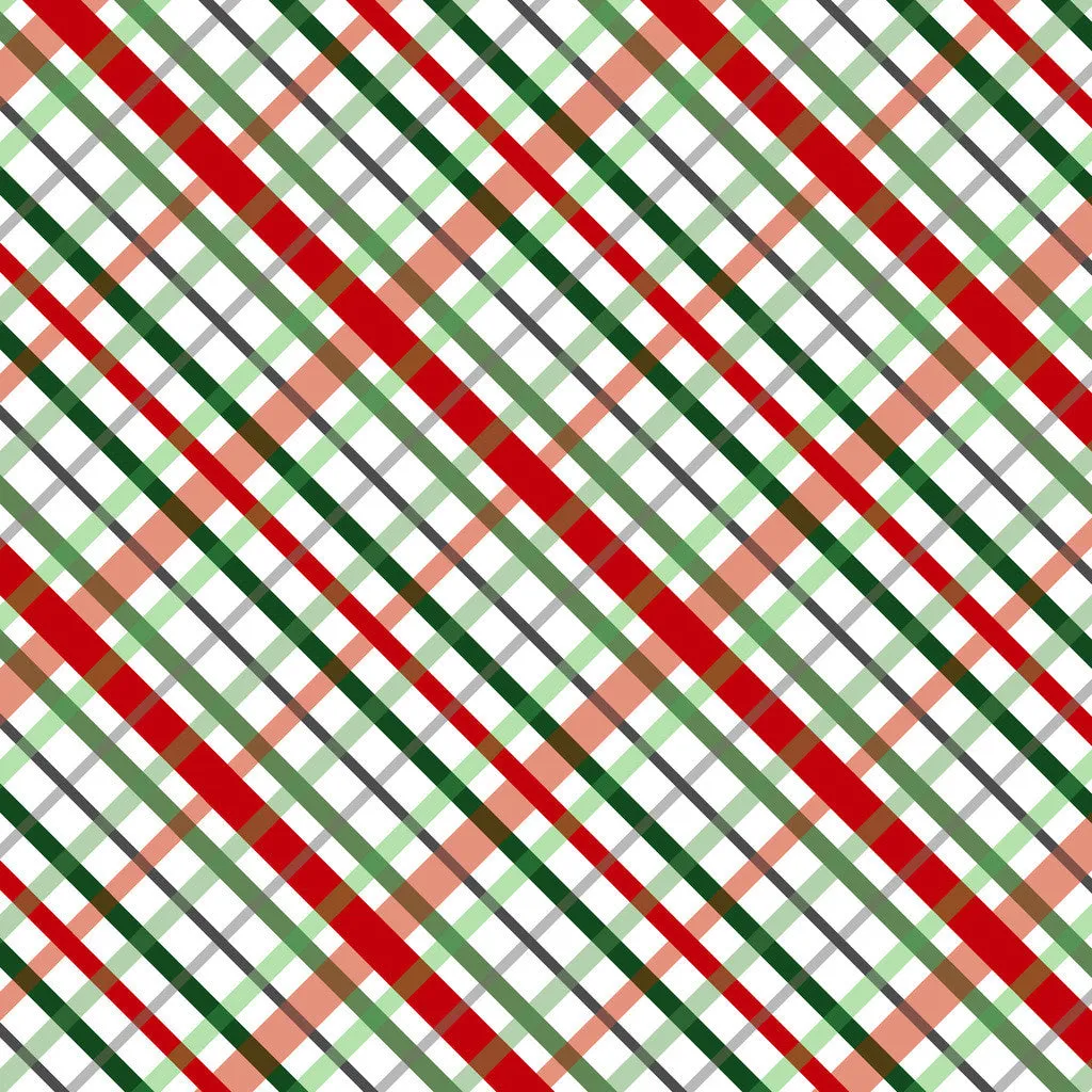Christmas Plaids Heat Transfer Vinyl Sheet