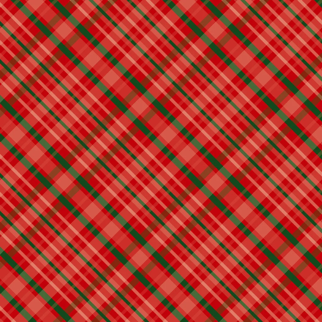 Christmas Plaids Heat Transfer Vinyl Sheet