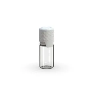 Chubby Gorilla 10Ml Aviator Cr Bottle With Inner Seal & Tamper Evident Break-Off Band (Clear Natural Bottle With Opaque White Closure) - (1000 Count)