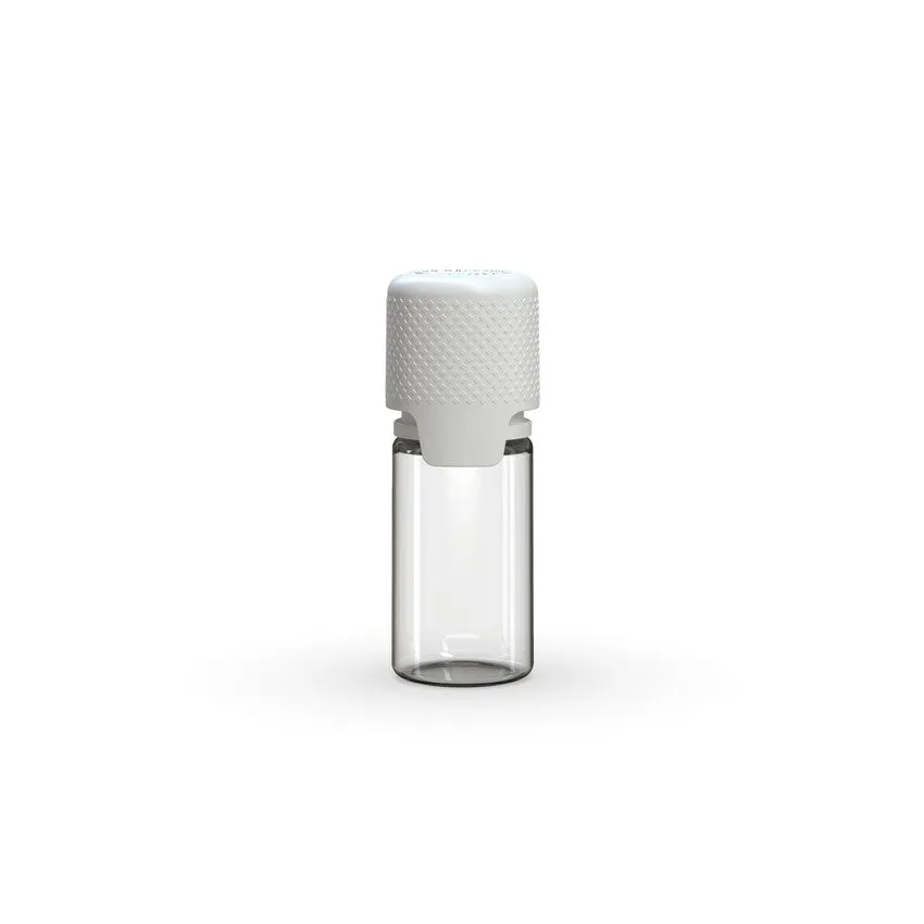 Chubby Gorilla 10Ml Aviator Cr Bottle With Inner Seal & Tamper Evident Break-Off Band (Clear Natural Bottle With Opaque White Closure) - (1000 Count)