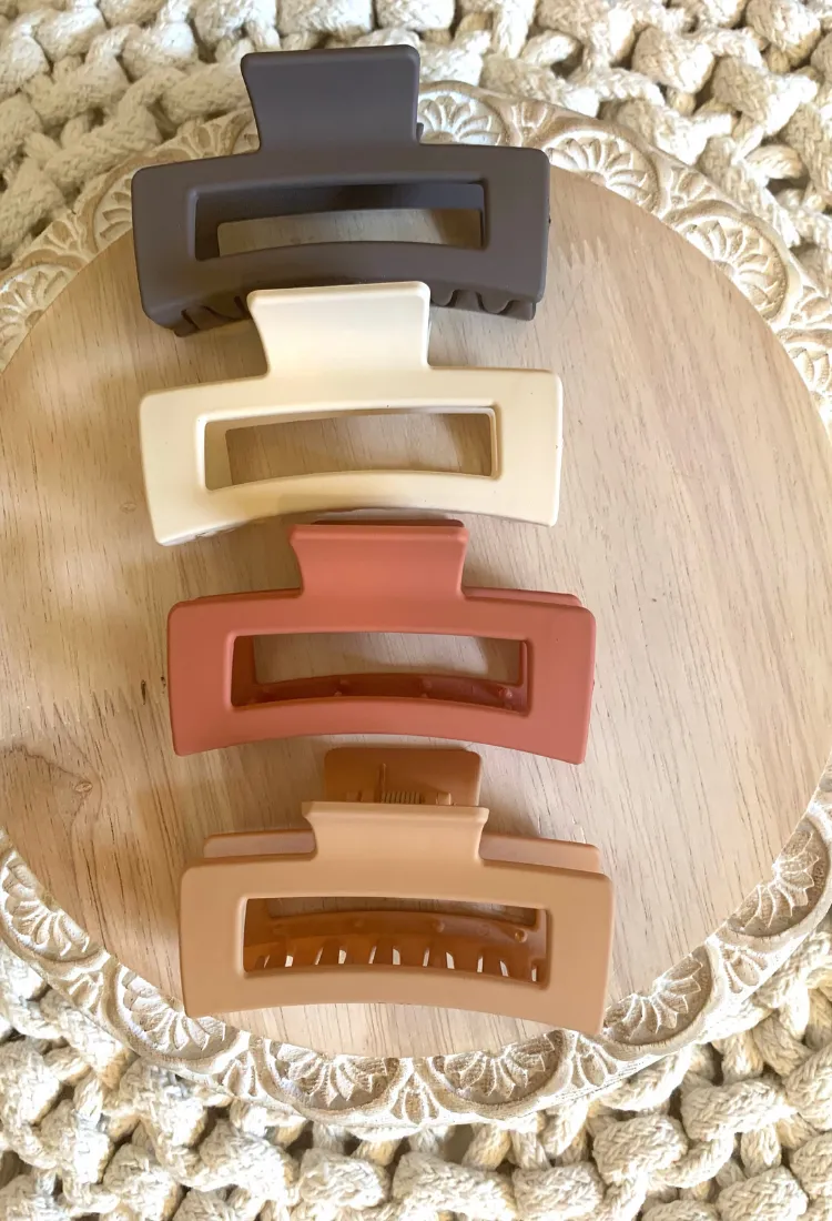 Chunky Hair Claw  4 piece set