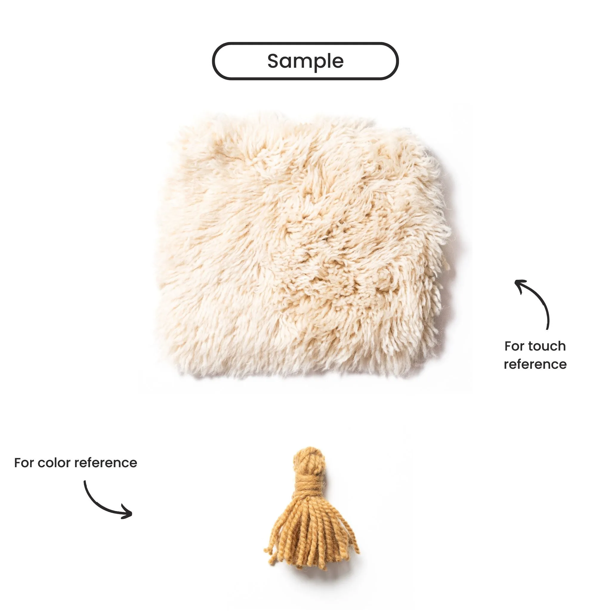 Citrine Dream Round - Luxury Shag Moroccan Rug