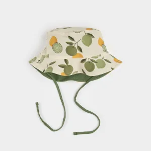 Citrus Print Reversible Sun Hat