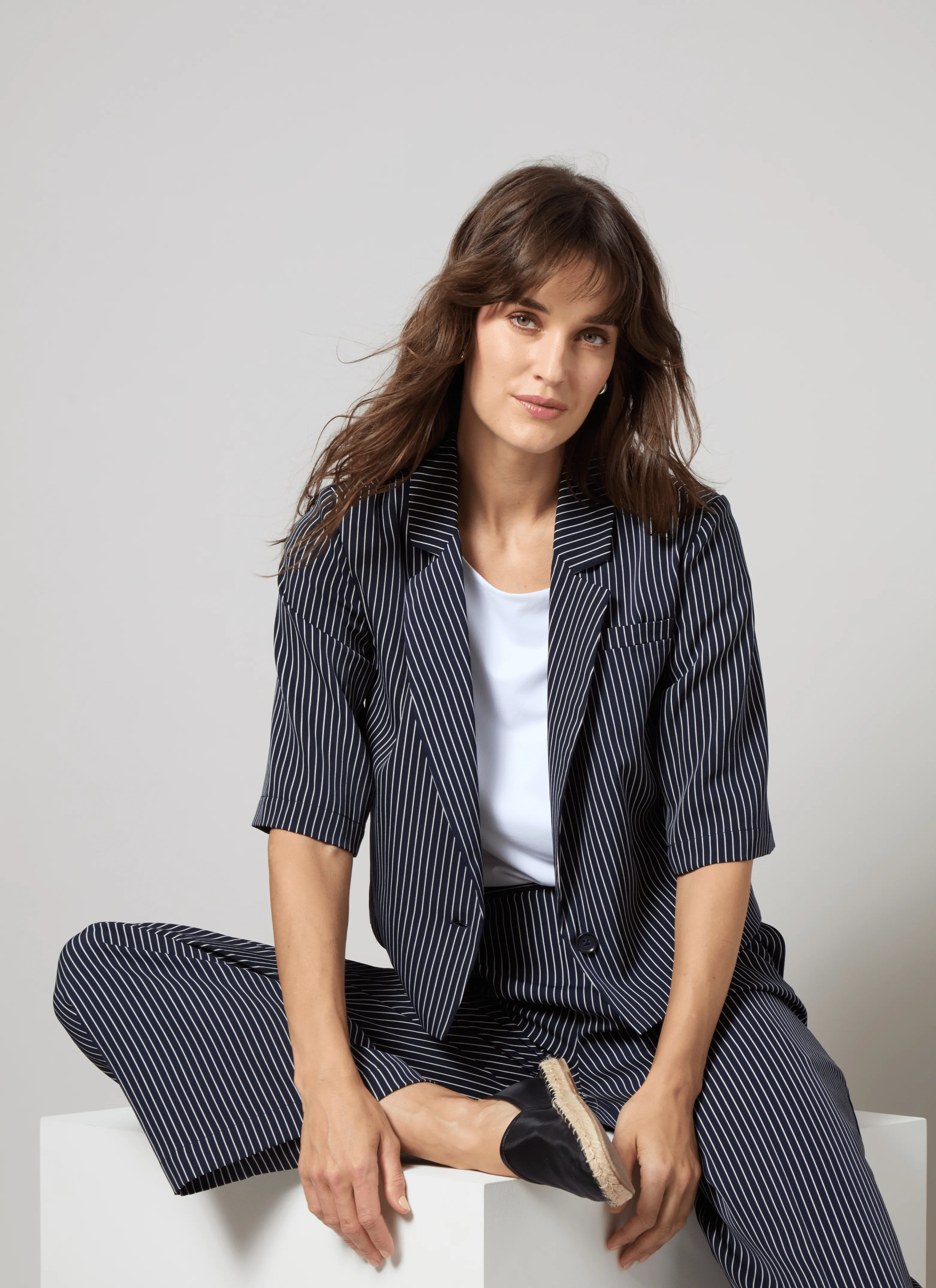 Clarette Cropped Short Slv Blazer