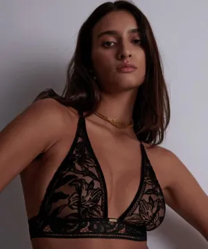 Coeur À Corps Bralette - Noir -