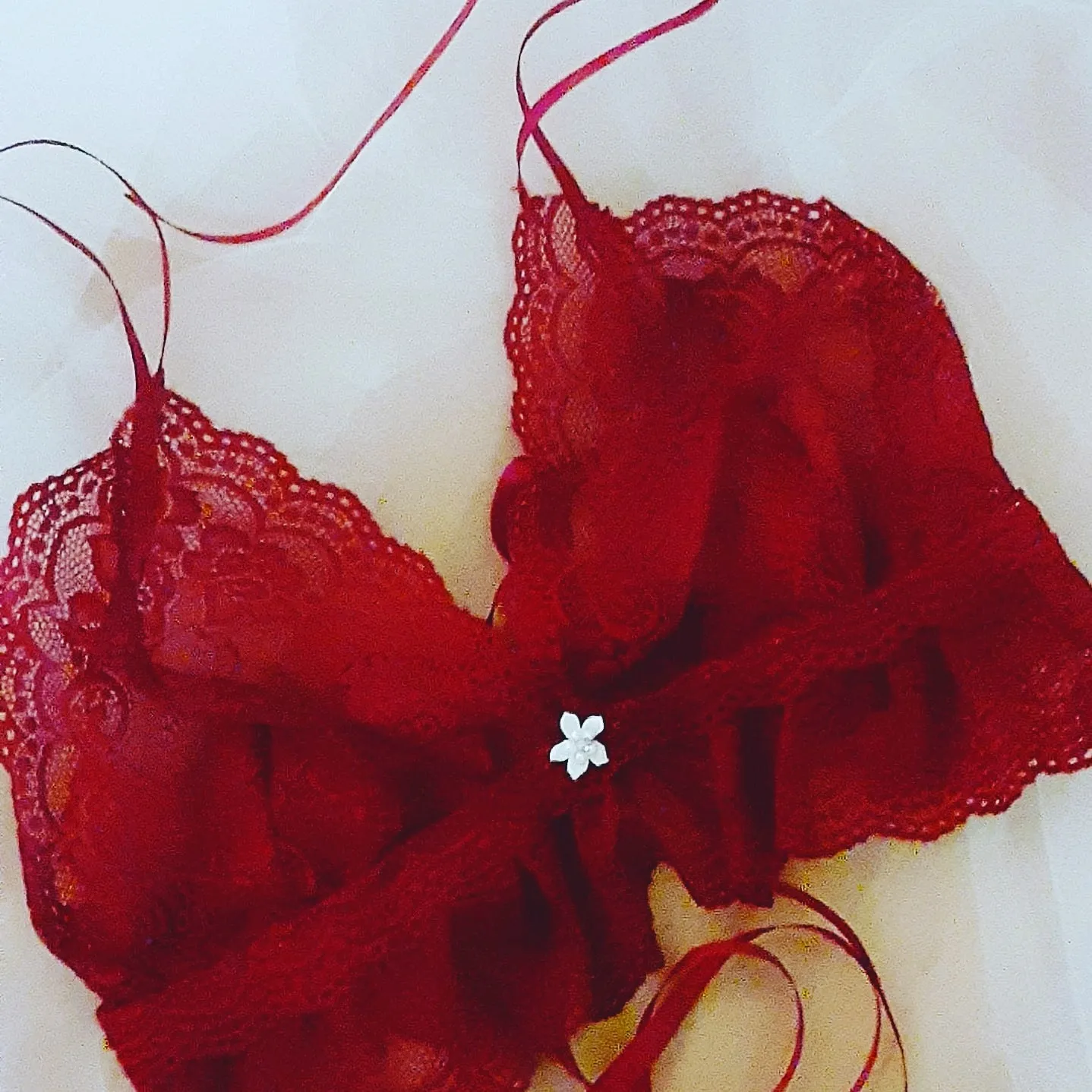 Couture Lingerie Set Burgundery or White Lace