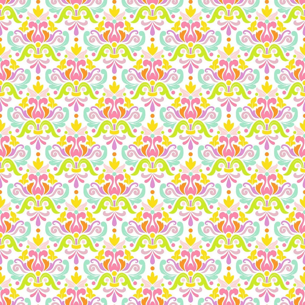 Damask Heart Adhesive Vinyl Sheet