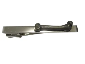 Dark Bronze Toned Medical Anatomy Femur Bone Tie Clip