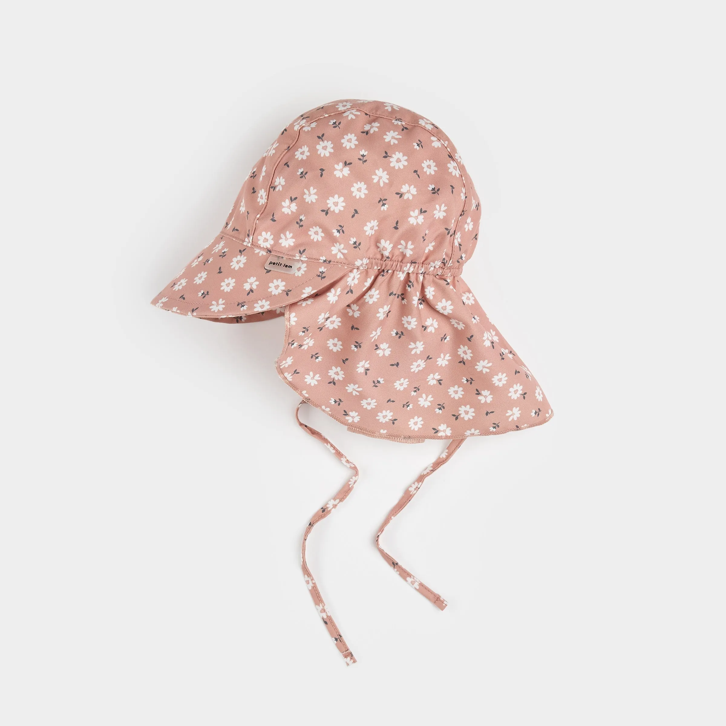 Ditsy Daisies Print Flap Hat
