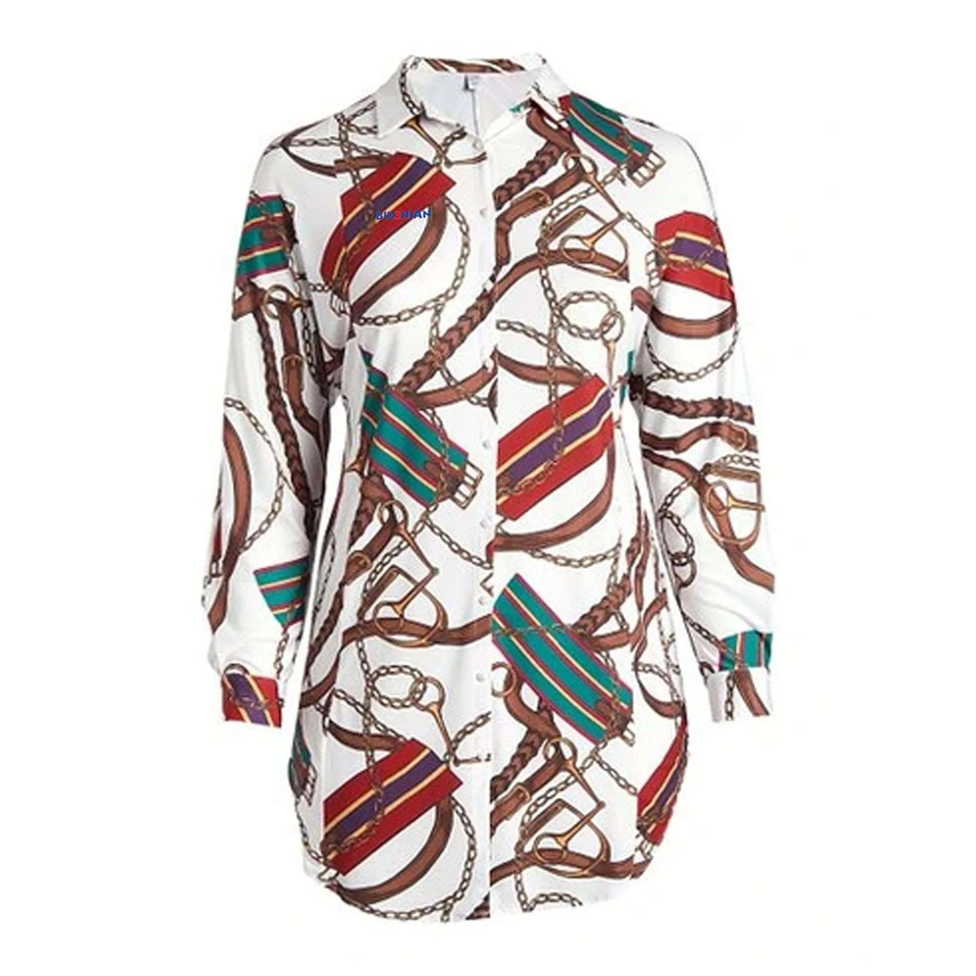 Dress Tunic Silk Chain Designer Wear