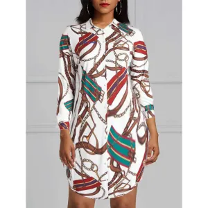 Dress Tunic Silk Chain Designer Wear