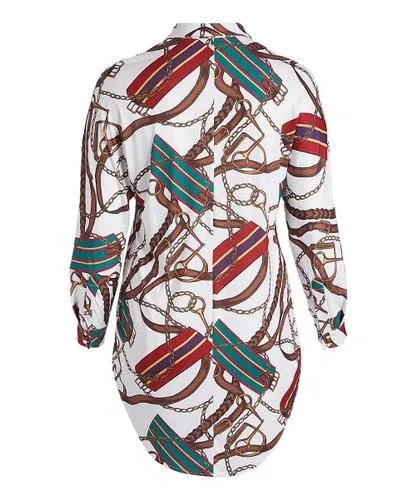 Dress Tunic Silk Chain Designer Wear
