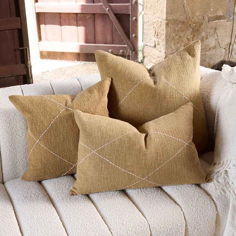 Eadie Lifestyle Ravo Square Cushion Camel