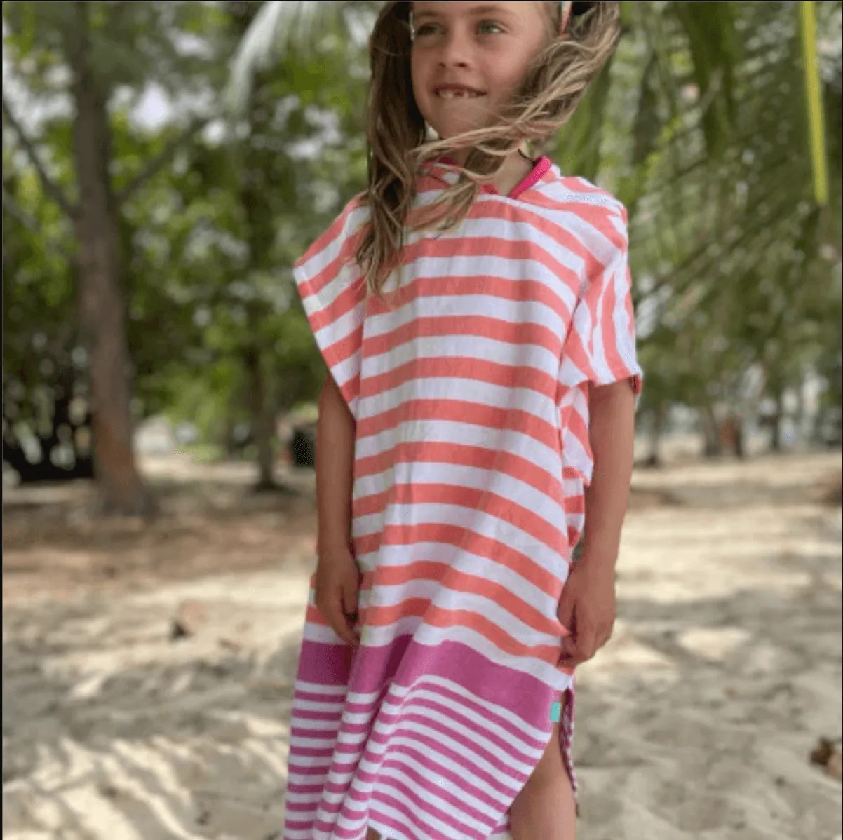 Ebb Tide Childrens swimming towel poncho - 5 colours