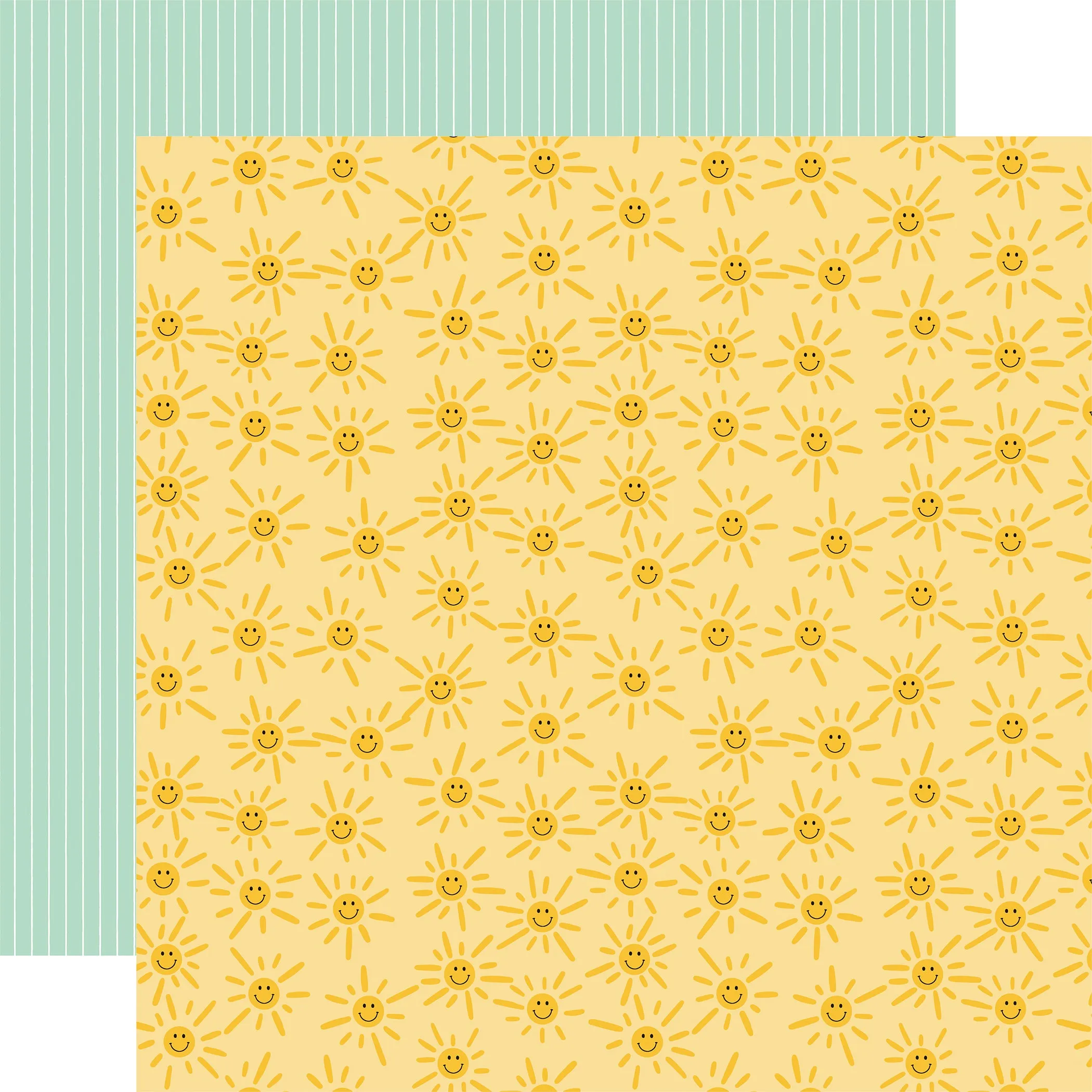 Echo Park - Have A Nice Day - 12x12 Single Sheet / Smiling Sunshine