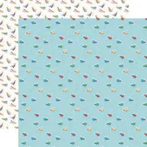 Echo Park - Play All Day Boy - 12x12 Single Sheet / Helicopter Trails
