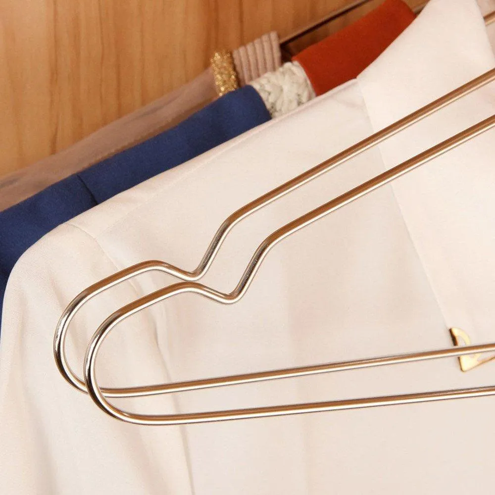 Ecolife Sunshine Stainless Steel Clothes Hangers 16.5 inch, Set of 30